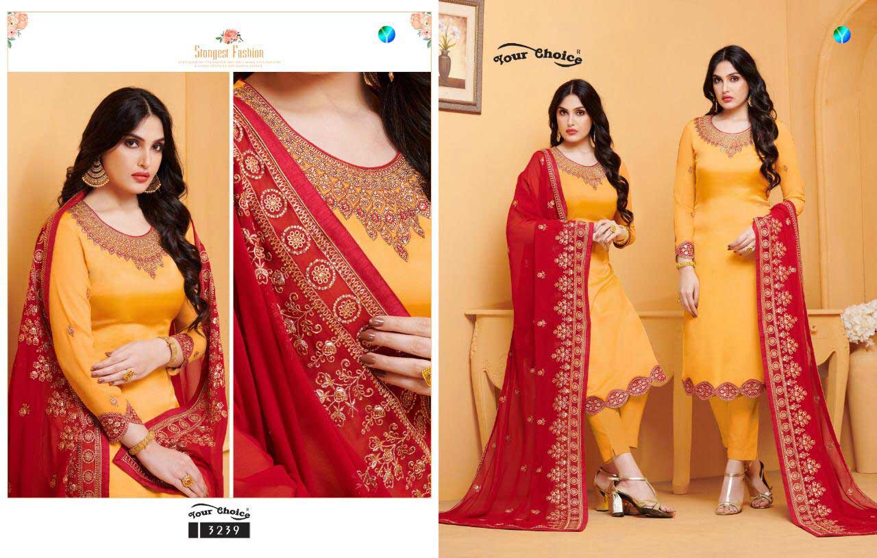 Your Choice Gulzar Vol 2 Satin Georgette Exclusive Suit Your Choice Gulzar Vol 2 Satin Georgette Exclusive Suit